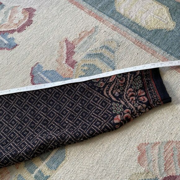 Vintage Dale Of Norway Cardigan Black Wool Sweater Large Floral Diamond - Picture 8 of 8